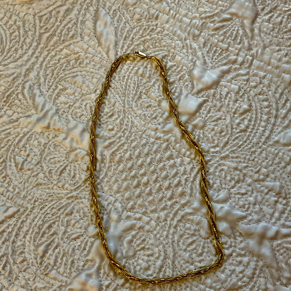 14k gold chain - 18”.  Weight is 13.76 grams.
